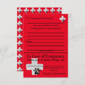 ICE Pets thuis Bedankkaart (Voorkant / Achterkant)