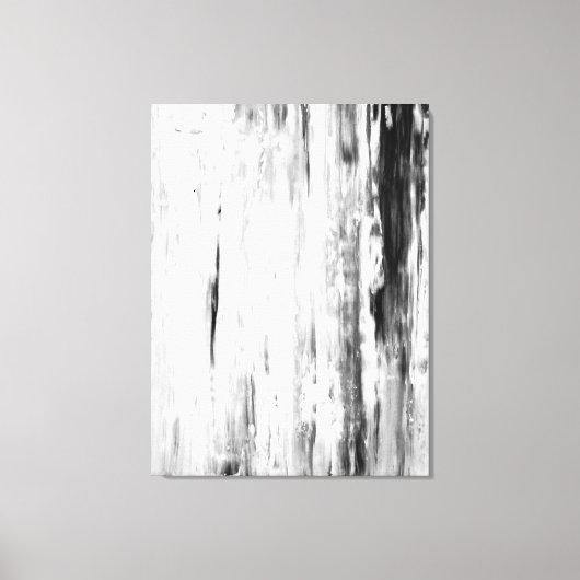 'Ice Pick' Abstracte kunst in zwart-wit Canvas Afdruk (Voorkant)