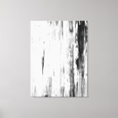 'Ice Pick' Abstracte kunst in zwart-wit Canvas Afdruk (Voorkant)