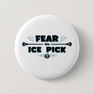 Ice Pick - blauw Ronde Button 5,7 Cm