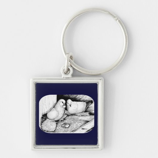 Ice Pigeons Sleutelhanger (Voorkant)