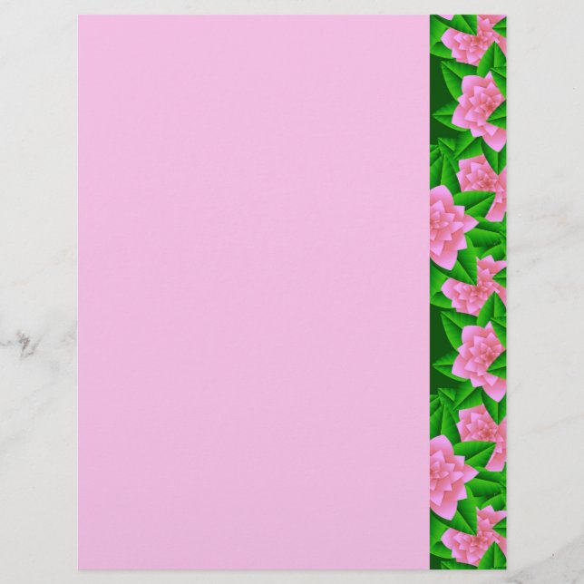 Ice Pink Camellias en Groene Bladeren (Voorkant)