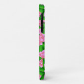 Ice Pink Camellias en Groene Bladeren Case-Mate iPhone Case (Achterkant/links)