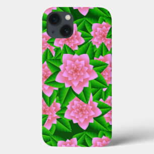 Ice Pink Camellias en Groene Bladeren Case-Mate iPhone Case