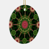 Ice Plant Mandala & Array-kerstversiering Keramisch Ornament (Rechts)