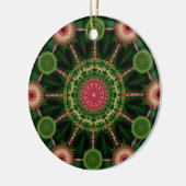 Ice Plant Mandala & Array-kerstversiering Keramisch Ornament (Links)