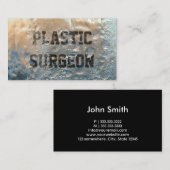 Ice Plastic chirurg Visitekaartje, bevroren Visitekaartje (Voorkant / Achterkant)