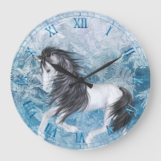 Ice Pony Wall klok (Voorkant)