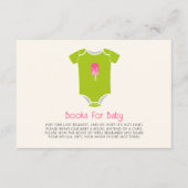 Ice Pop Baby Clothes Girl Baby shower Book Request Informatiekaartje (Voorkant)