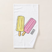 Ice pop cartoon illustratie bad handdoek (Handdoek)