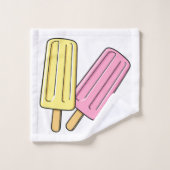 Ice pop cartoon illustratie bad handdoek (Wasdoekje)