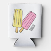 Ice pop cartoon illustratie blikjeskoeler (Voorkant)