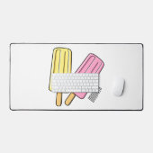 Ice pop cartoon illustratie bureaumat (Keyboard & Muis)