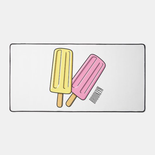 Ice pop cartoon illustratie bureaumat (Voorkant)