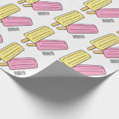 Ice pop cartoon illustratie cadeaupapier (Hoek)