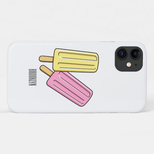 Ice pop cartoon illustratie Case-Mate iPhone case (Achterkant (horizontaal))
