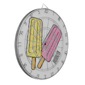 Ice pop cartoon illustratie dartbord (Voorkant Links)