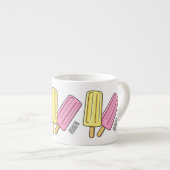 Ice pop cartoon illustratie espresso kop (Voorkant rechts)
