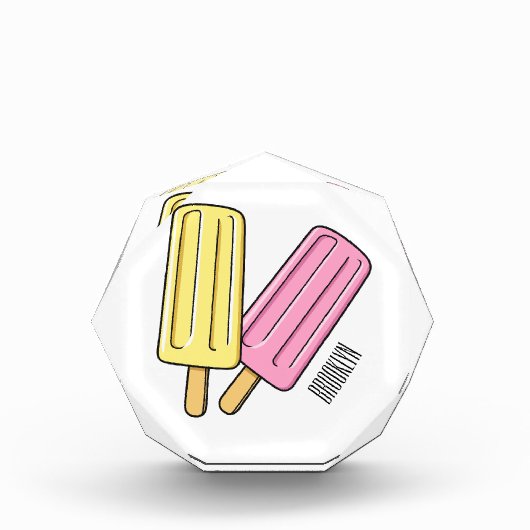 Ice pop cartoon illustratie fotoblokken (Voorkant)