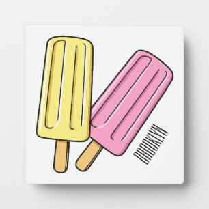 Ice pop cartoon illustratie fotoplaat