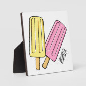 Ice pop cartoon illustratie fotoplaat (Voorkant)