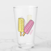 Ice pop cartoon illustratie glas (Achterkant)