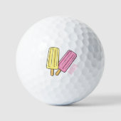 Ice pop cartoon illustratie golfballen (Voorkant)