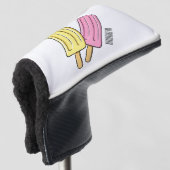 Ice pop cartoon illustratie golfheadcover (3/4 voorkant)