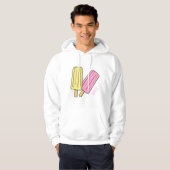 Ice pop cartoon illustratie hoodie (Voorkant volledig)