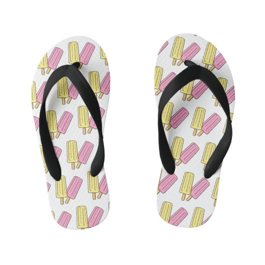 Ice pop cartoon illustratie kinder teenslippers (Voetbed)