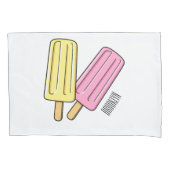 Ice pop cartoon illustratie kussensloop (Voorkant)