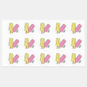 Ice pop cartoon illustratie labels (Vel)