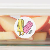 Ice pop cartoon illustratie labels (Aangebracht)