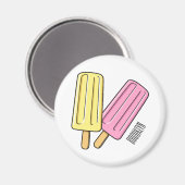 Ice pop cartoon illustratie magneet (Voorkant / Achterkant)