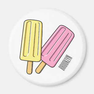 Ice pop cartoon illustratie magneet