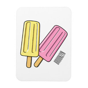 Ice pop cartoon illustratie magneet