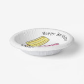 Ice pop cartoon illustratie papieren kommen (Gebogen)