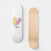 Ice pop cartoon illustratie persoonlijk skateboard (Voorkant)