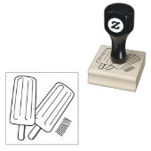 Ice pop cartoon illustratie rubberstempel (Gestempeld)