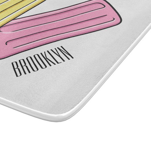 Ice pop cartoon illustratie snijplank (Hoek)