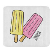 Ice pop cartoon illustratie snijplank (Voorkant)