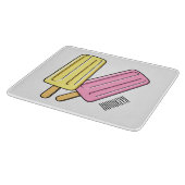 Ice pop cartoon illustratie snijplank (Hoek)