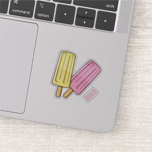 Ice pop cartoon illustratie sticker