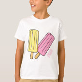 Ice pop cartoon illustratie t-shirt (Voorkant)