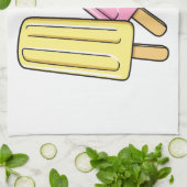 Ice pop cartoon illustratie theedoek (Gevouwen)