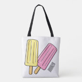 Ice pop cartoon illustratie tote bag (Achterkant)