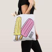 Ice pop cartoon illustratie tote bag (Dichtbij)
