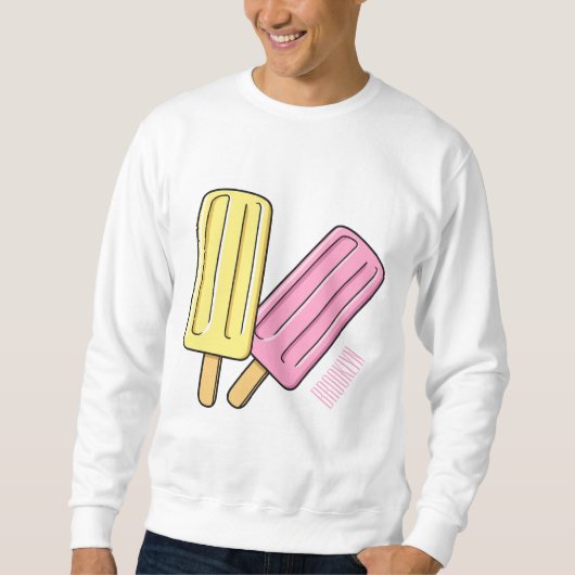 Ice pop cartoon illustratie trui (Voorkant)