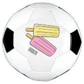 Ice pop cartoon illustratie voetbal (Gedraaid)