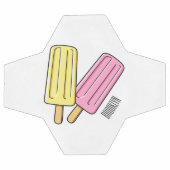 Ice pop cartoon illustratie voetbal (Enkel)